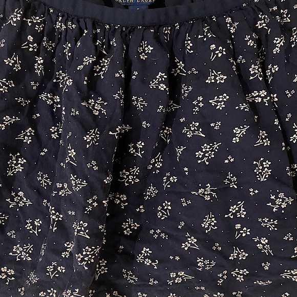 Polo Ralph Lauren Navy Skirt with White Floral Design size 5 - Picture 4 of 5